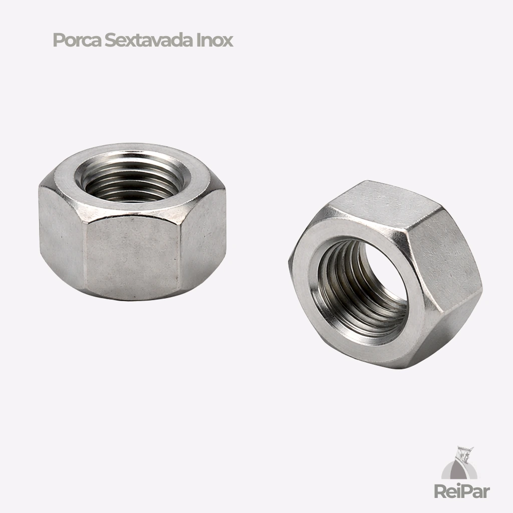 Porca sextavada inox