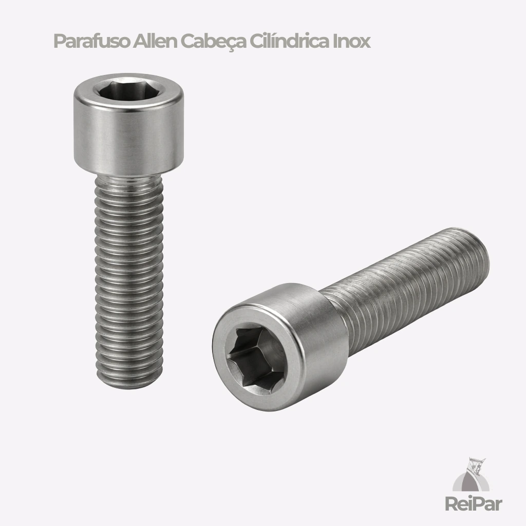 Parafuso allen cabe&ccedil;a cil&iacute;ndrica inox