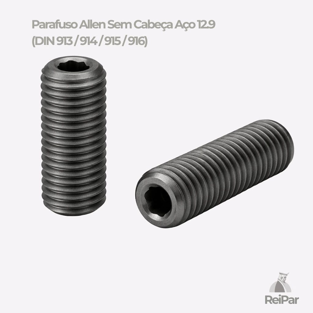 Parafuso allen sem cabe&ccedil;a a&ccedil;o 12.9